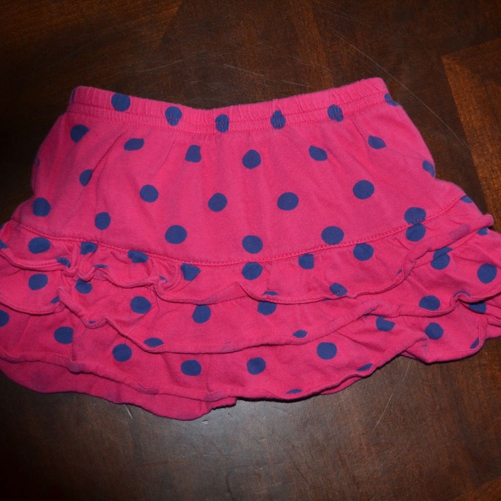 Carter's Pink and Blue Polka Dot Skort
